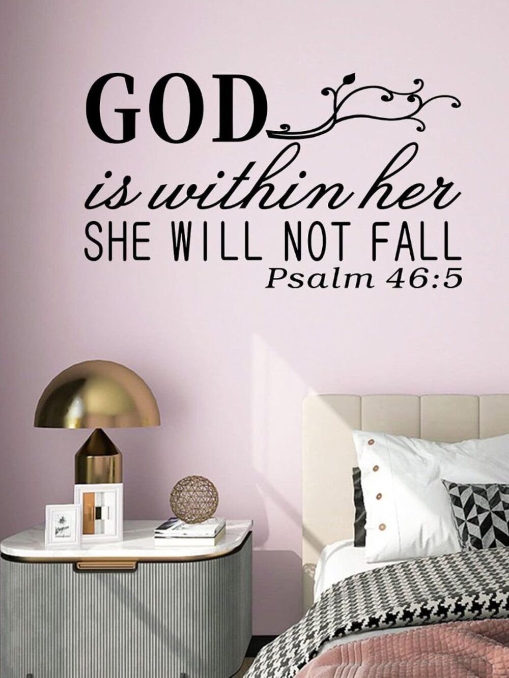 Wall Decals for Women, Wall Decals for Bedroom, God Quotes Bible Verse Christian